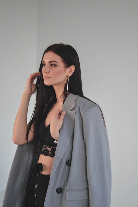 Stylish aesthetic photo of a girl